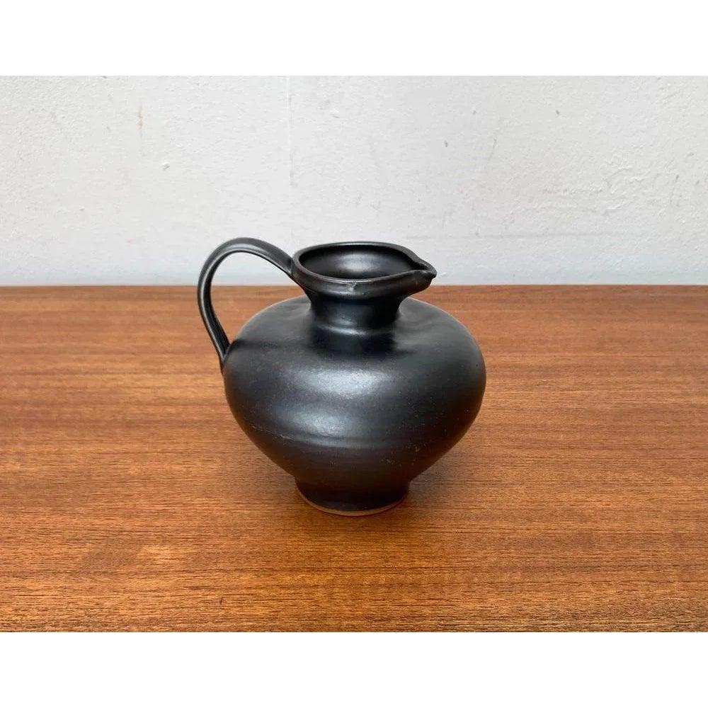 Jarrón jarra de cerámica alemana de mediados de siglo Studio Pottery de Josef Höhler, años 60 siglo XX en venta
