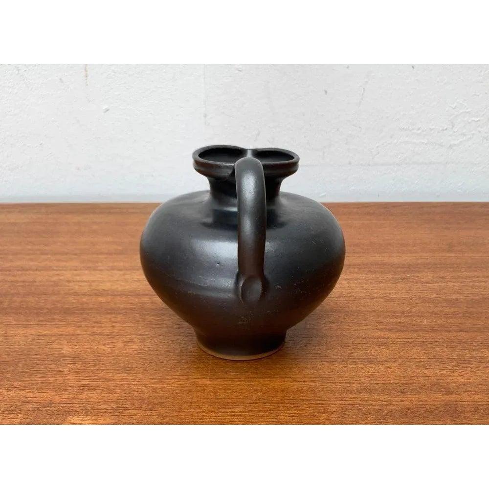 Jarrón jarra de cerámica alemana de mediados de siglo Studio Pottery de Josef Höhler, años 60 en venta 1