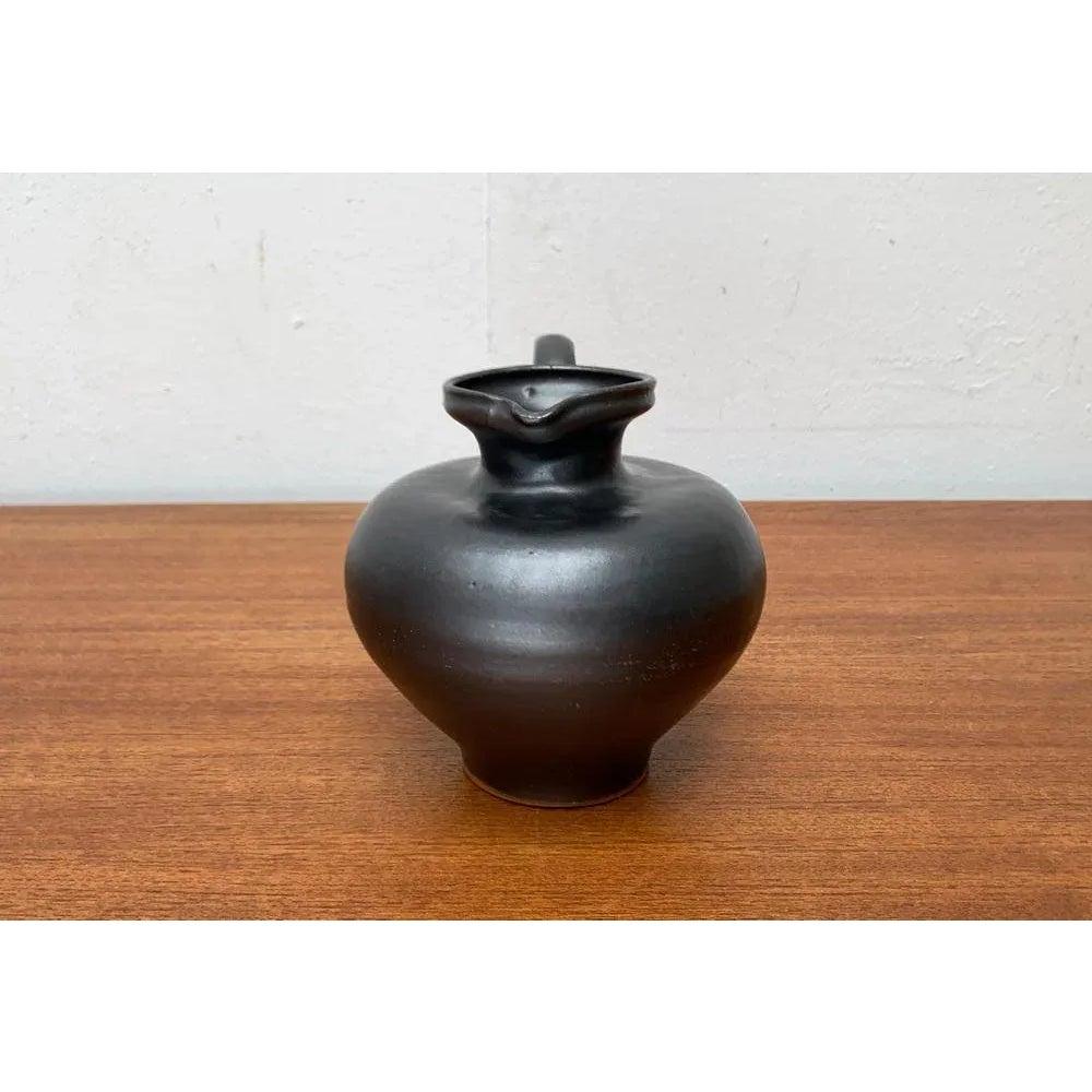 Jarrón jarra de cerámica alemana de mediados de siglo Studio Pottery de Josef Höhler, años 60 en venta 2