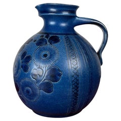 Mid-Century German Studio Pottery Carafe Vase by Wilhelm Kagel, 1960s