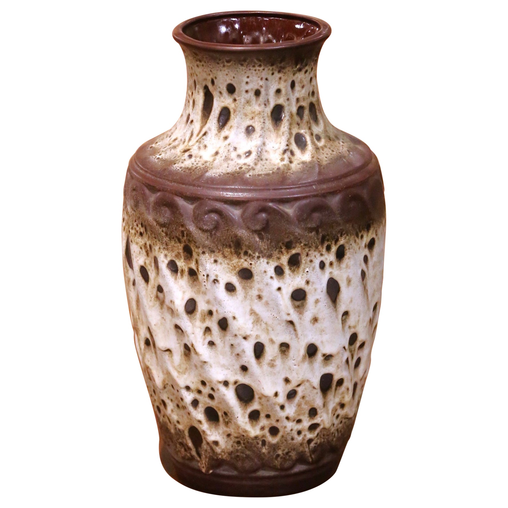Vaso in Studio Pottery tedesco di metà secolo di Töpferei Ceramano