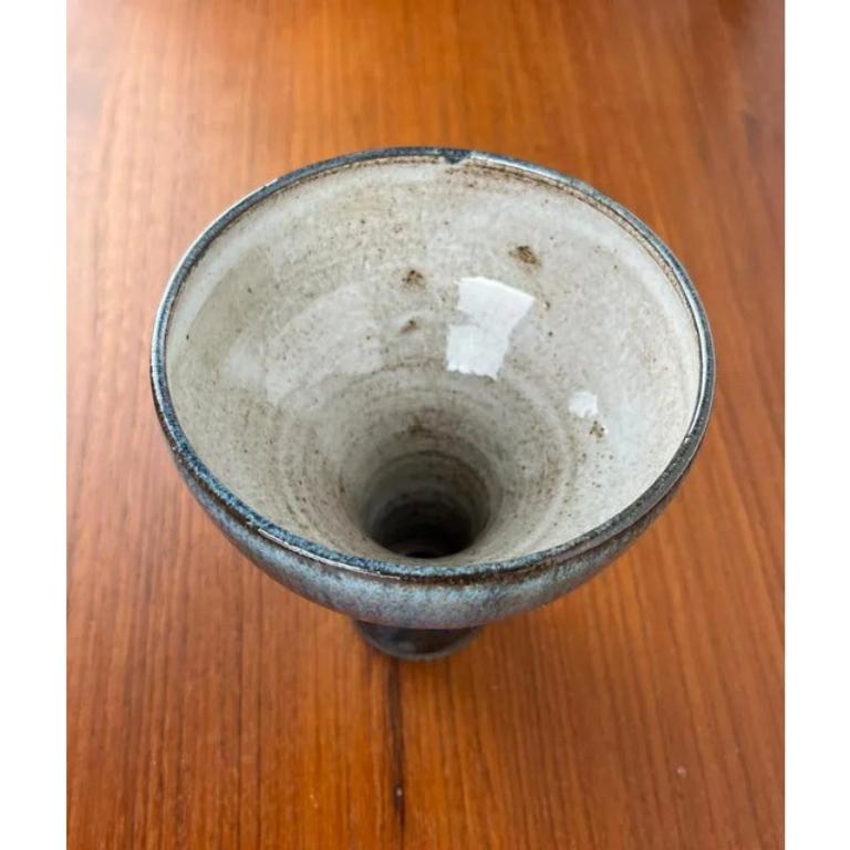 Vaso a calice di metà secolo in Studio Pottery tedesco di Janne Reckert Cordua, anni '60 in vendita 3