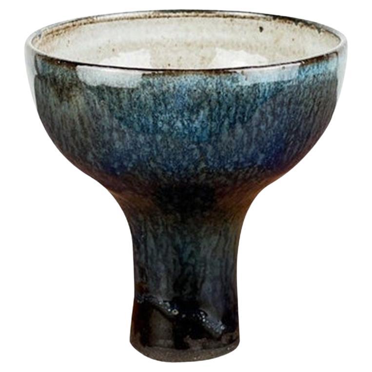 Mid-Century German Studio Pottery Goblet Vase by Janne Reckert-Cordua, 1960s