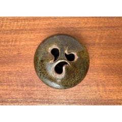 Vaso Ikebana di Studio Pottery tedesco di metà secolo di Till Sudeck, anni '60