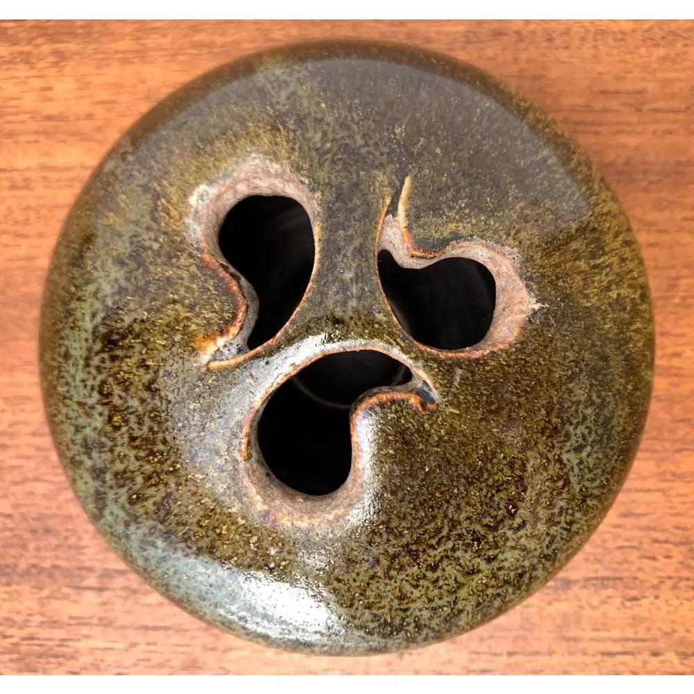Tedesco Vaso Ikebana di Studio Pottery tedesco di metà secolo di Till Sudeck, anni '60 in vendita