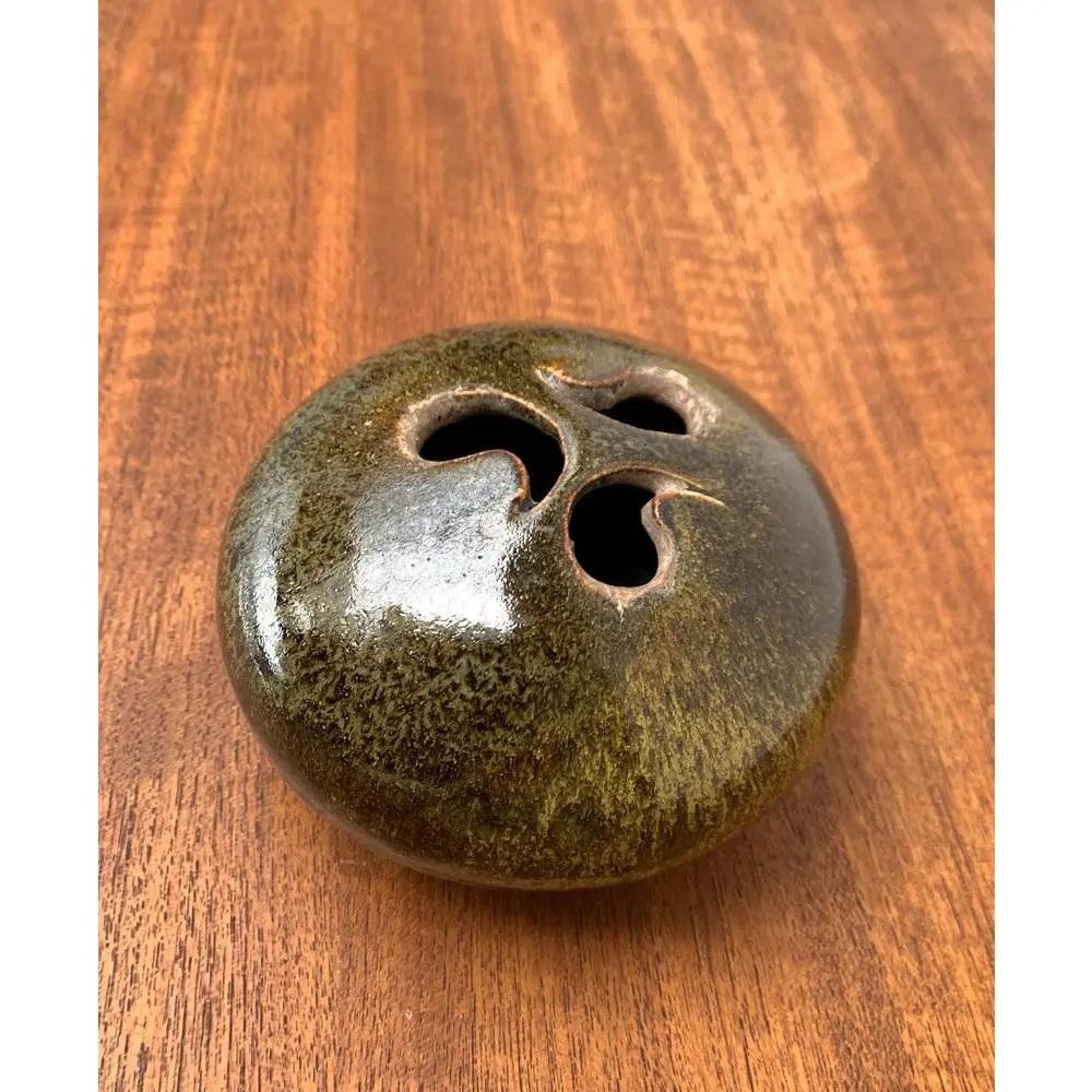 Vaso Ikebana di Studio Pottery tedesco di metà secolo di Till Sudeck, anni '60 in vendita 2