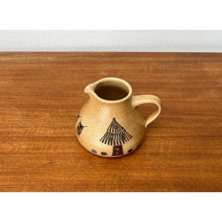 Brocca in Studio Pottery tedesco di metà secolo con design/One di Heinz Dietz, anni '60 in vendita 3