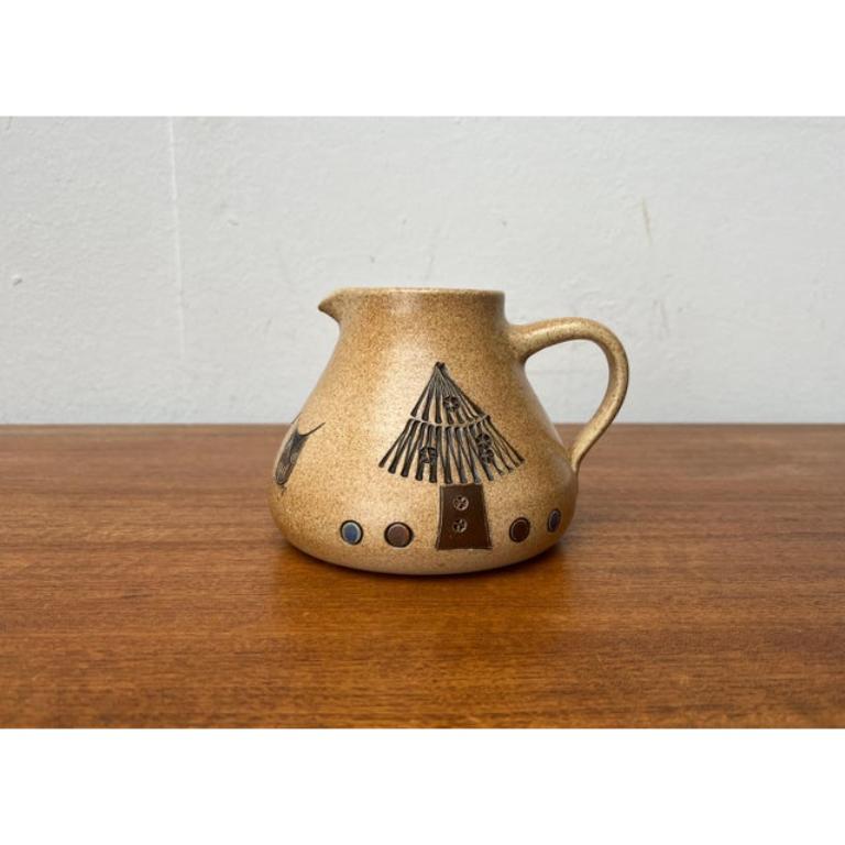 Brocca in Studio Pottery tedesco di metà secolo con design/One di Heinz Dietz, anni '60 in vendita 4