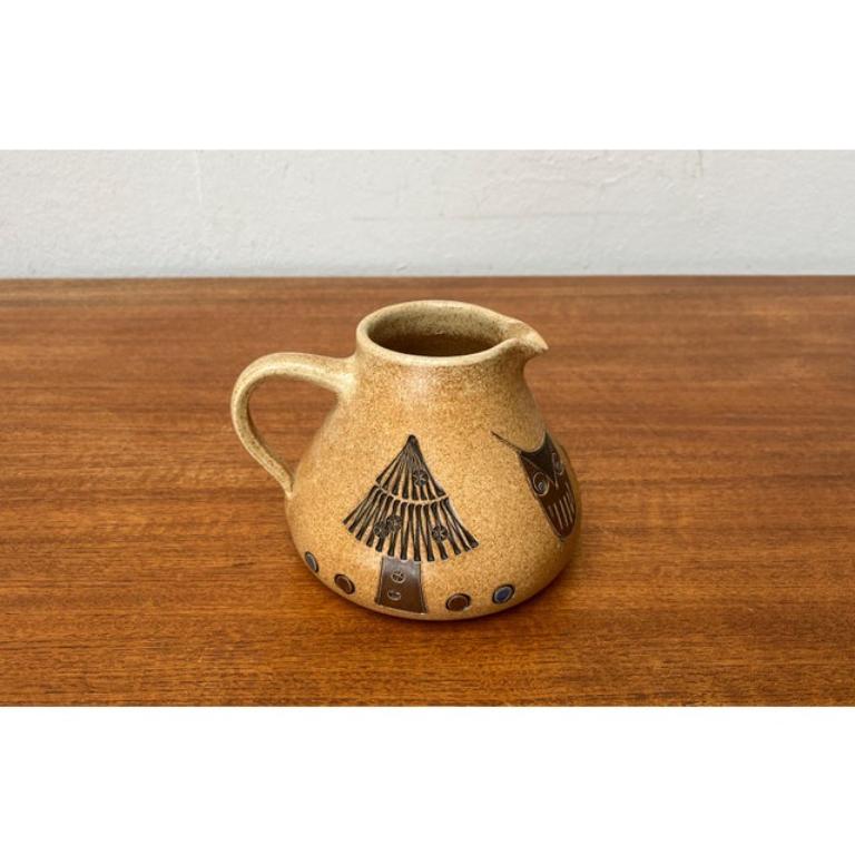 Brocca in Studio Pottery tedesco di metà secolo con design/One di Heinz Dietz, anni '60 in vendita 1