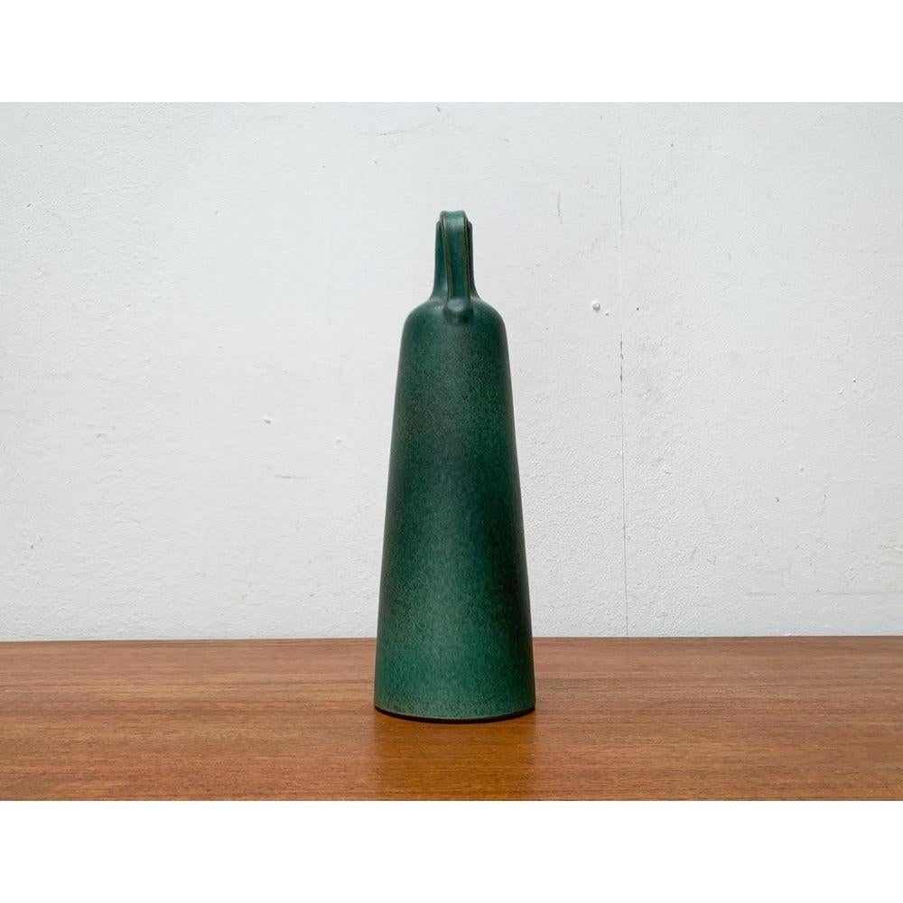Ceramic Mid-Century German Studio Pottery Minimalist Carafe Vase, 1960s For Sale