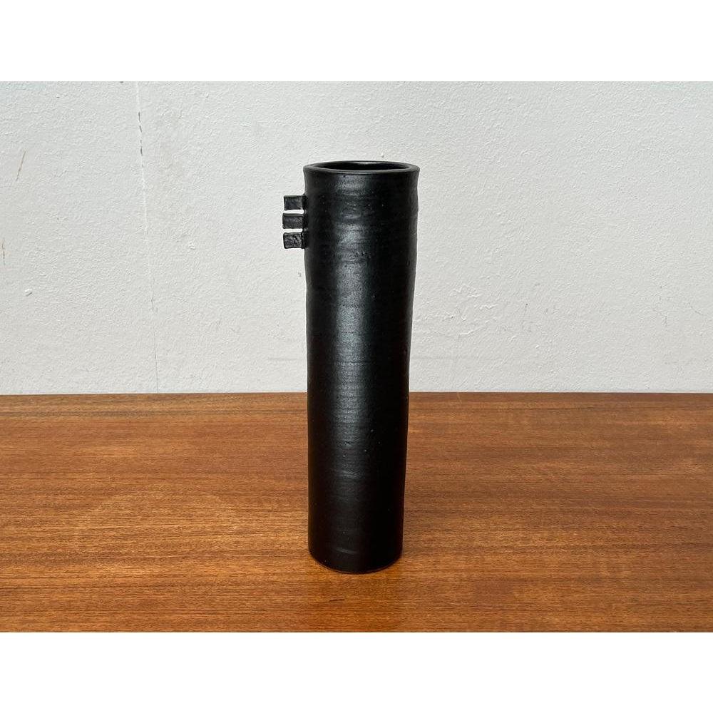Deutsche Studio Pottery Minimalistische Vase aus der Jahrhundertmitte, 1960er Jahre im Angebot 6