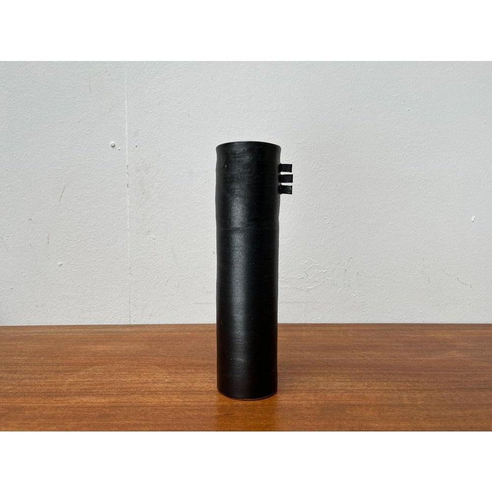 Deutsche Studio Pottery Minimalistische Vase aus der Jahrhundertmitte, 1960er Jahre (Moderne der Mitte des Jahrhunderts) im Angebot