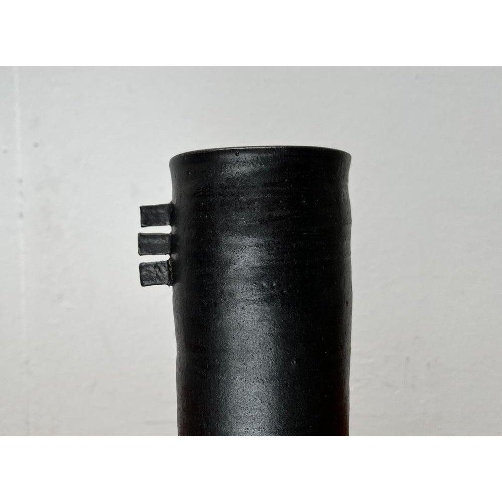 Deutsche Studio Pottery Minimalistische Vase aus der Jahrhundertmitte, 1960er Jahre (Keramik) im Angebot