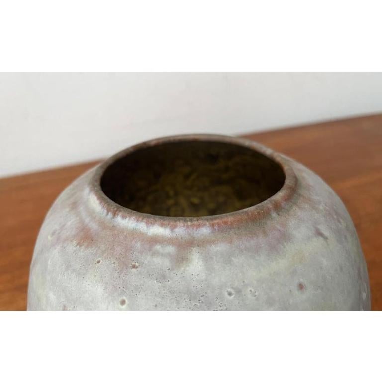 Minimalistische deutsche Studio-Keramik-Vase aus der Mitte des Jahrhunderts von Lu und Gerd Grove, 1961 (Deutsch) im Angebot