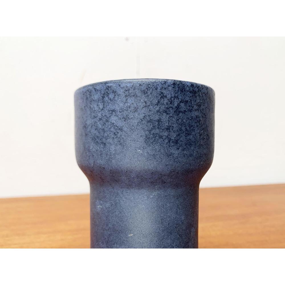 Mid-Century German Studio Pottery Minimalist Vase from Ernst Loesche, 1960s, in Very Good conditions. Designed 1960 to 1969 This piece has an attribution mark.

Additional information:
Materials: Ceramic
Color: Blue
Styles: Mid-Century Modern,