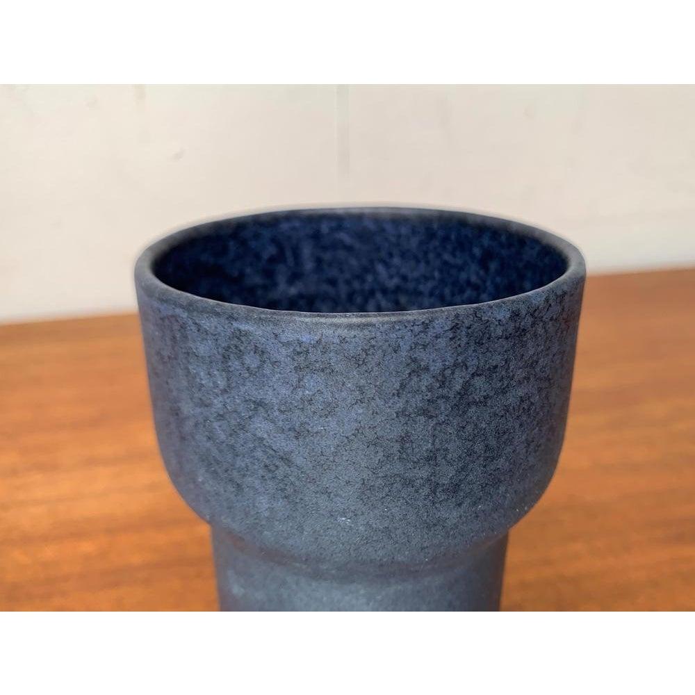 Ceramic Mid-Century German Studio Pottery Minimalist Vase from Ernst Loesche, 1960s For Sale