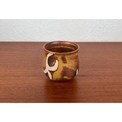 Mid-Century German Studio Pottery Small Carafe Vase, 1960s