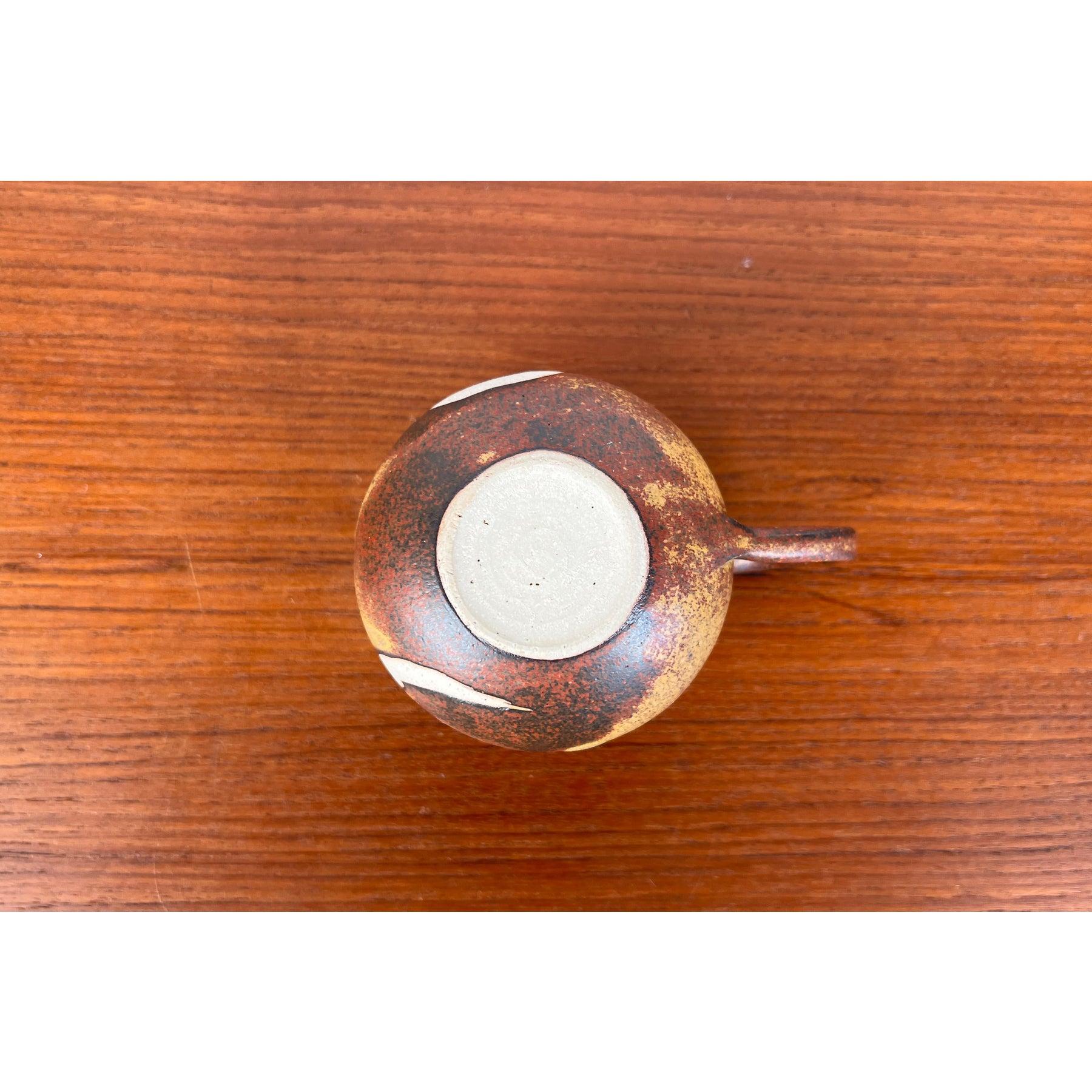 Vaso a caraffa piccolo di metà secolo in Studio Pottery tedesco, anni '60 in vendita 1