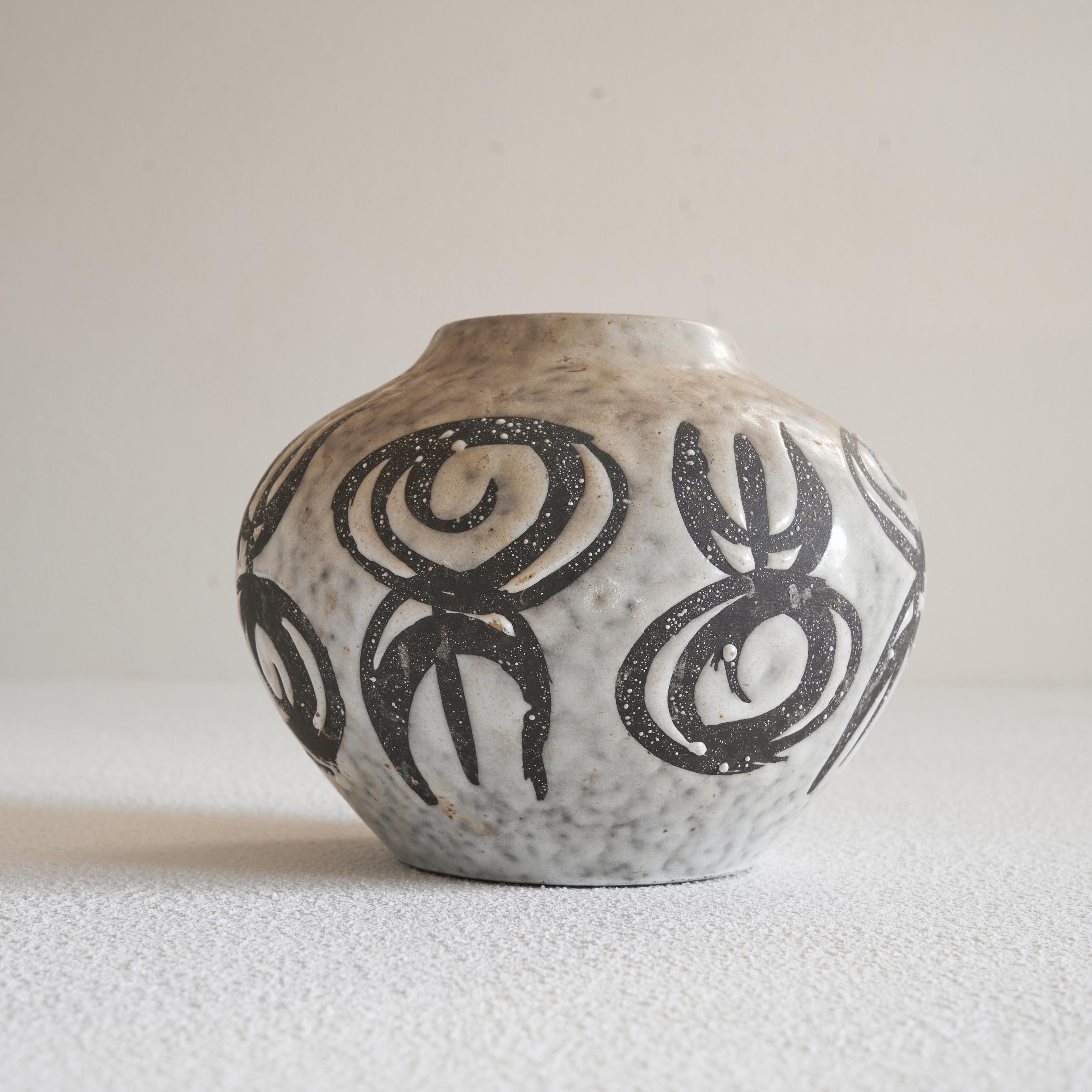 Allemand Vase en poterie de studio allemand du milieu du siècle 1960 en vente