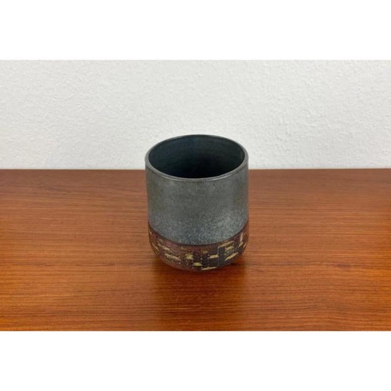 Vaso di Studio Pottery tedesco di metà secolo di Elisabeth Pluquet-Ulrich, anni '60 in vendita 4