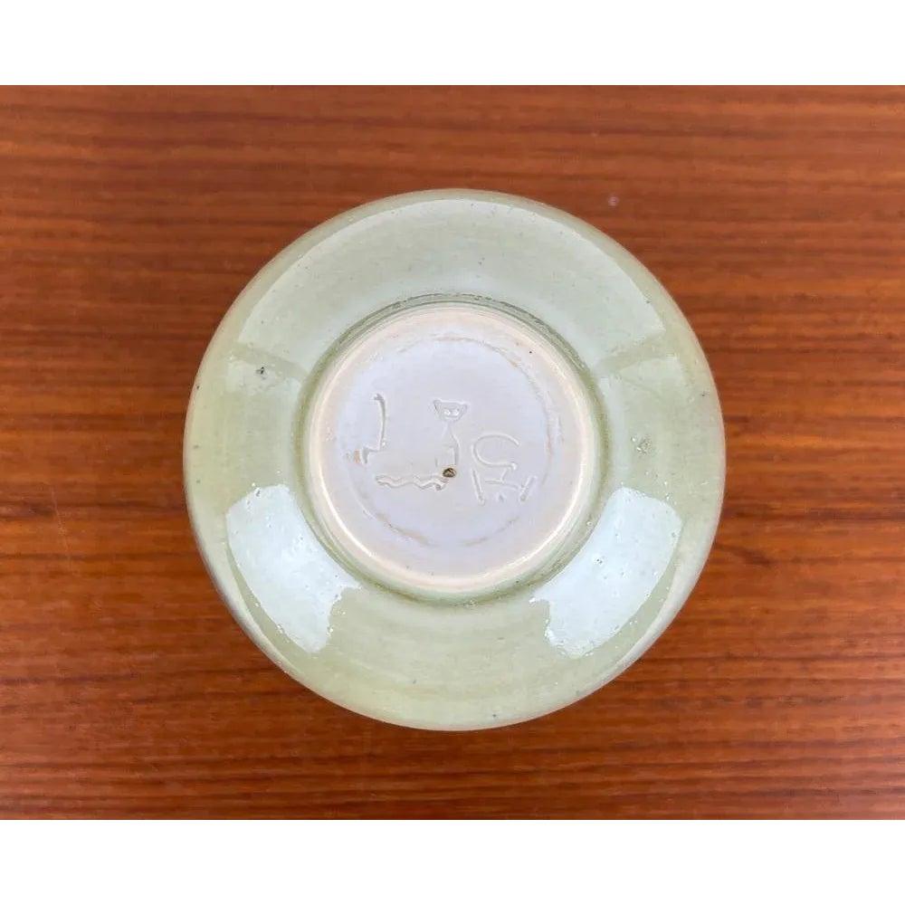 Jarrón de Studio Pottery alemán de mediados de siglo de Görge Hohlt para Werkstatt Hohlt Años 60 en venta 2