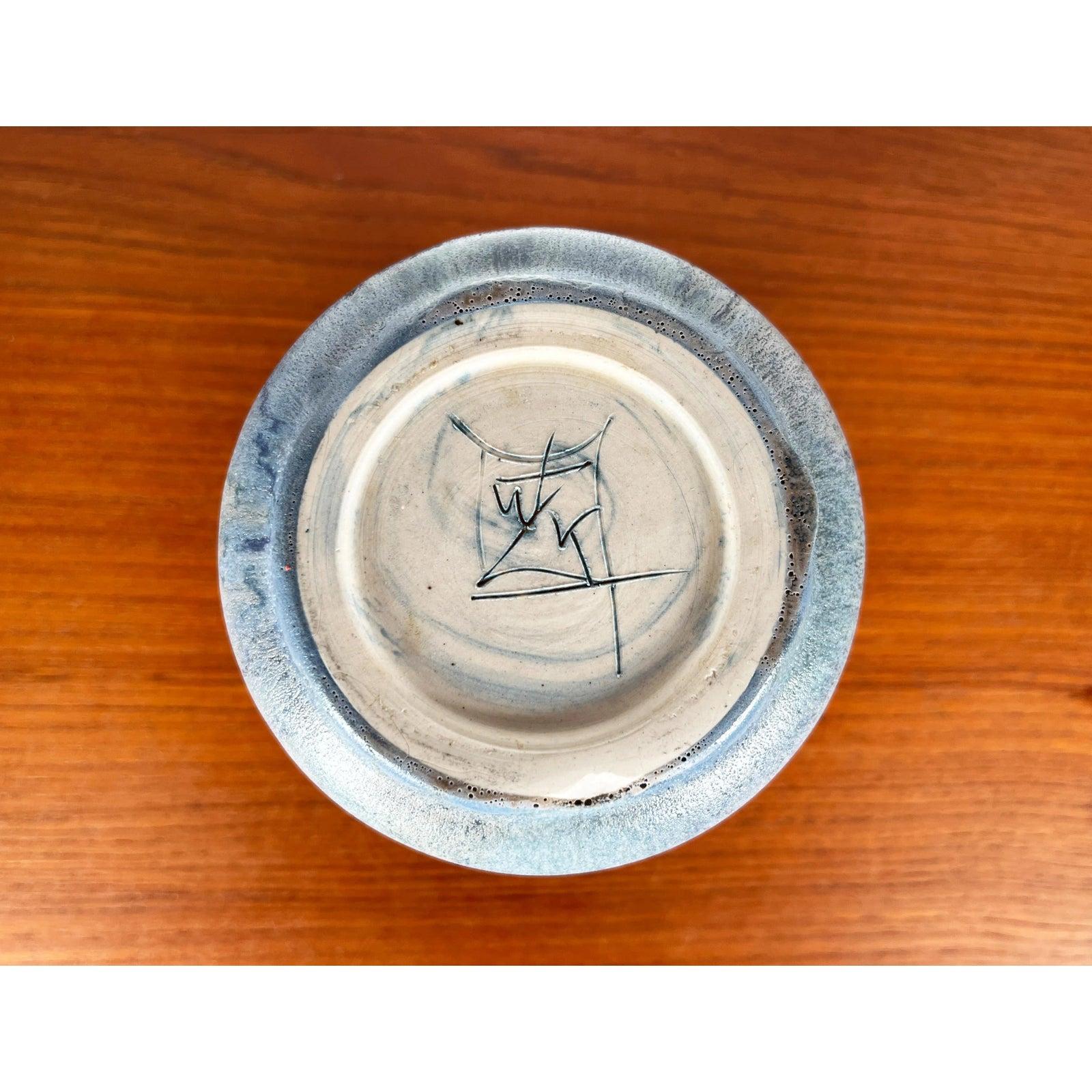 XX secolo Vaso di Studio Pottery tedesco di metà secolo di Karin e Walther Zander, anni '60 in vendita
