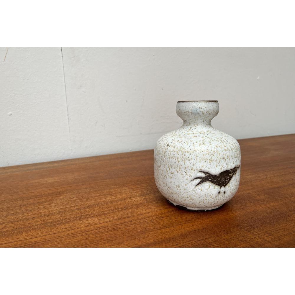 Vaso in Studio Pottery tedesco di metà secolo di Karl Jüttner per Saalfeld, anni '60 In condizioni ottime in vendita a Hamburg, DE