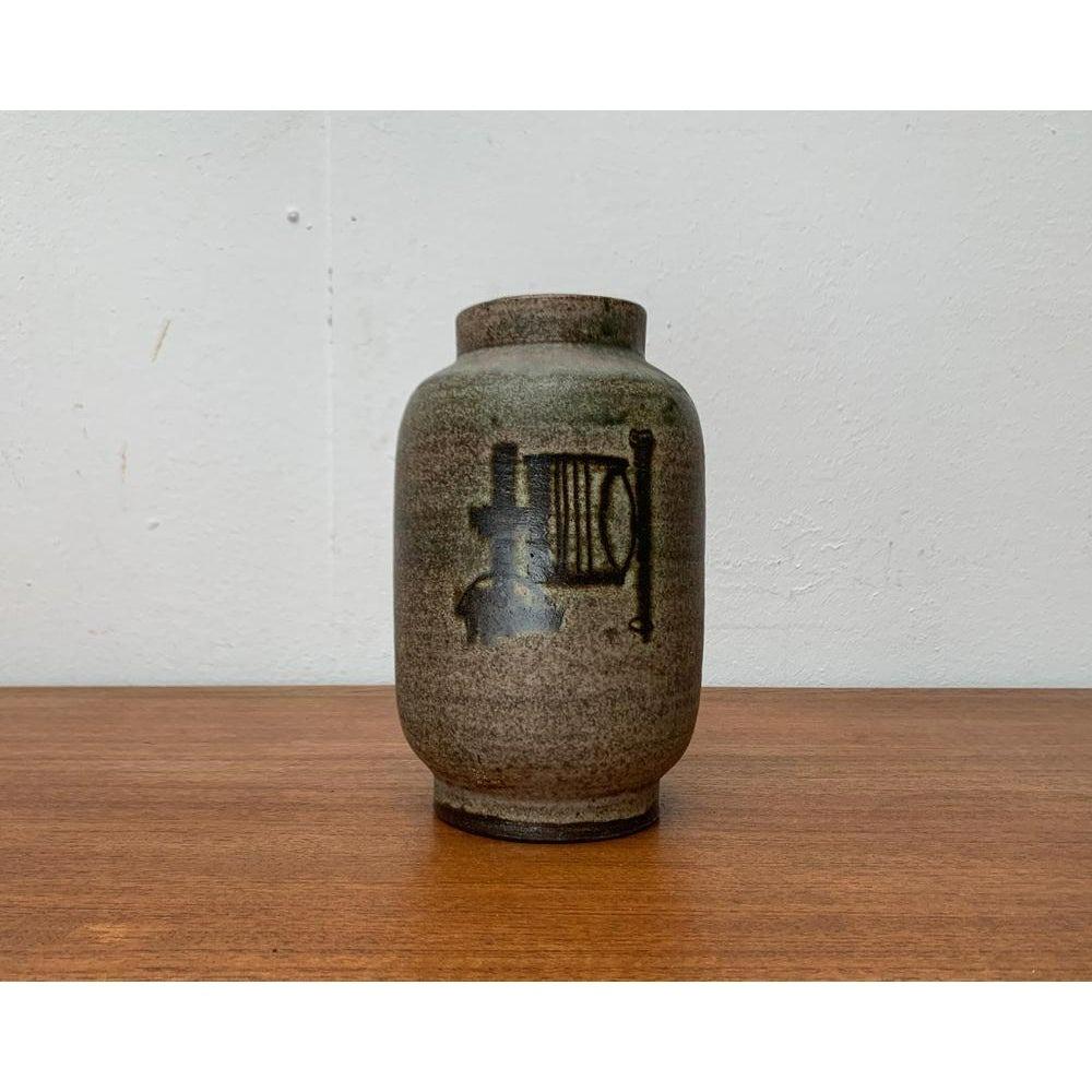 Vaso di Studio Pottery tedesco di metà secolo di Karl Jüttner, Saalfeld, anni '60 in vendita 3