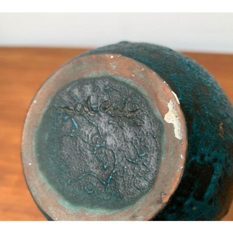 Mid-Century German Studio Pottery Vase by Töpferhof Malente, 1960s For Sale 6