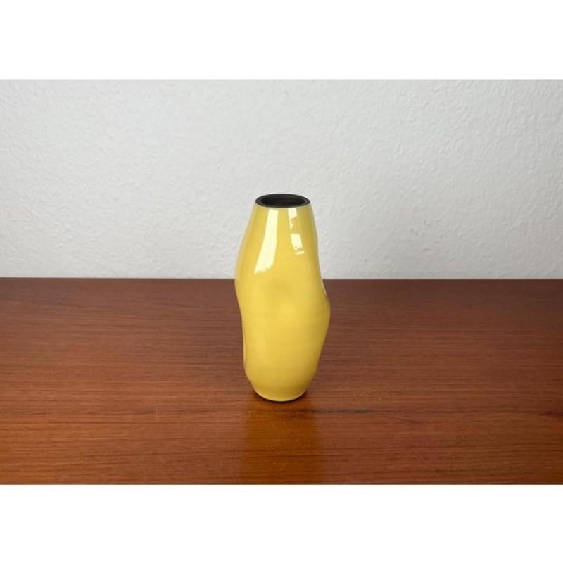 Jarrón de Studio Pottery alemán de mediados de siglo de BKW Böttger Keramik Wandsbek, años 60 siglo XX en venta