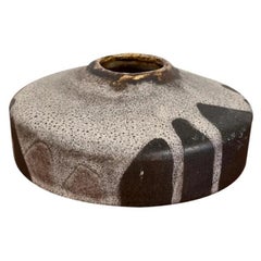 Vase en poterie Studio allemand du milieu du siècle de Kunsthandwerkstatt, années 1960