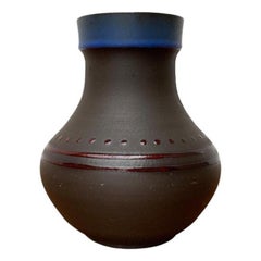 Jarrón de cerámica alemana de mediados de siglo Studio Pottery de Pottery Bücking Börnsen, años 60