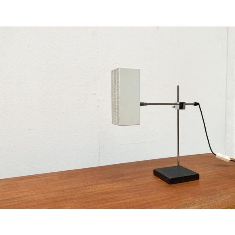 Métal Lampe de table flamingo suisse du milieu du siècle dernier de Max Bietenholz, années 1960 en vente