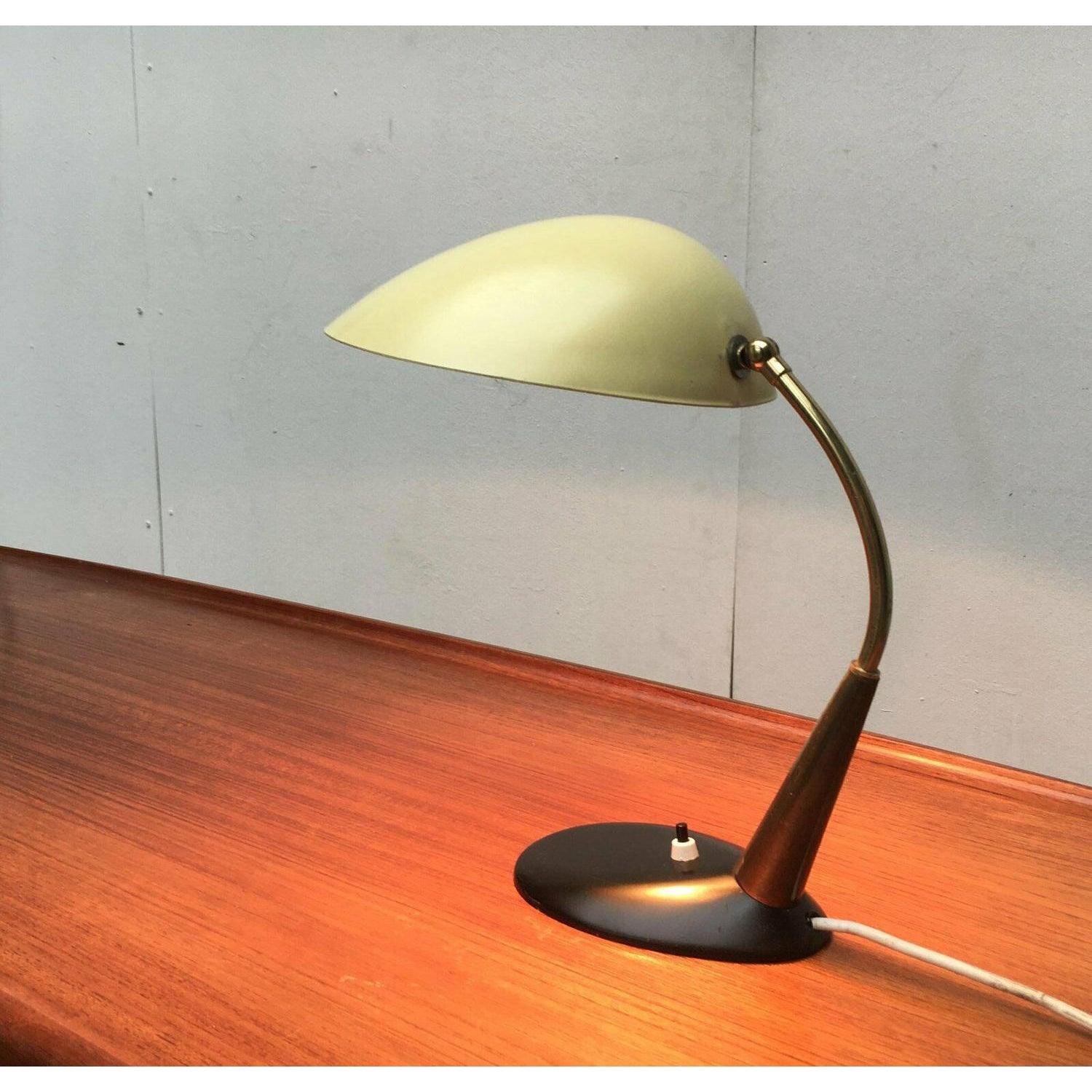 Tedesco Lampada da tavolo tedesca di metà secolo in metallo di Cosack, anni '60 in vendita