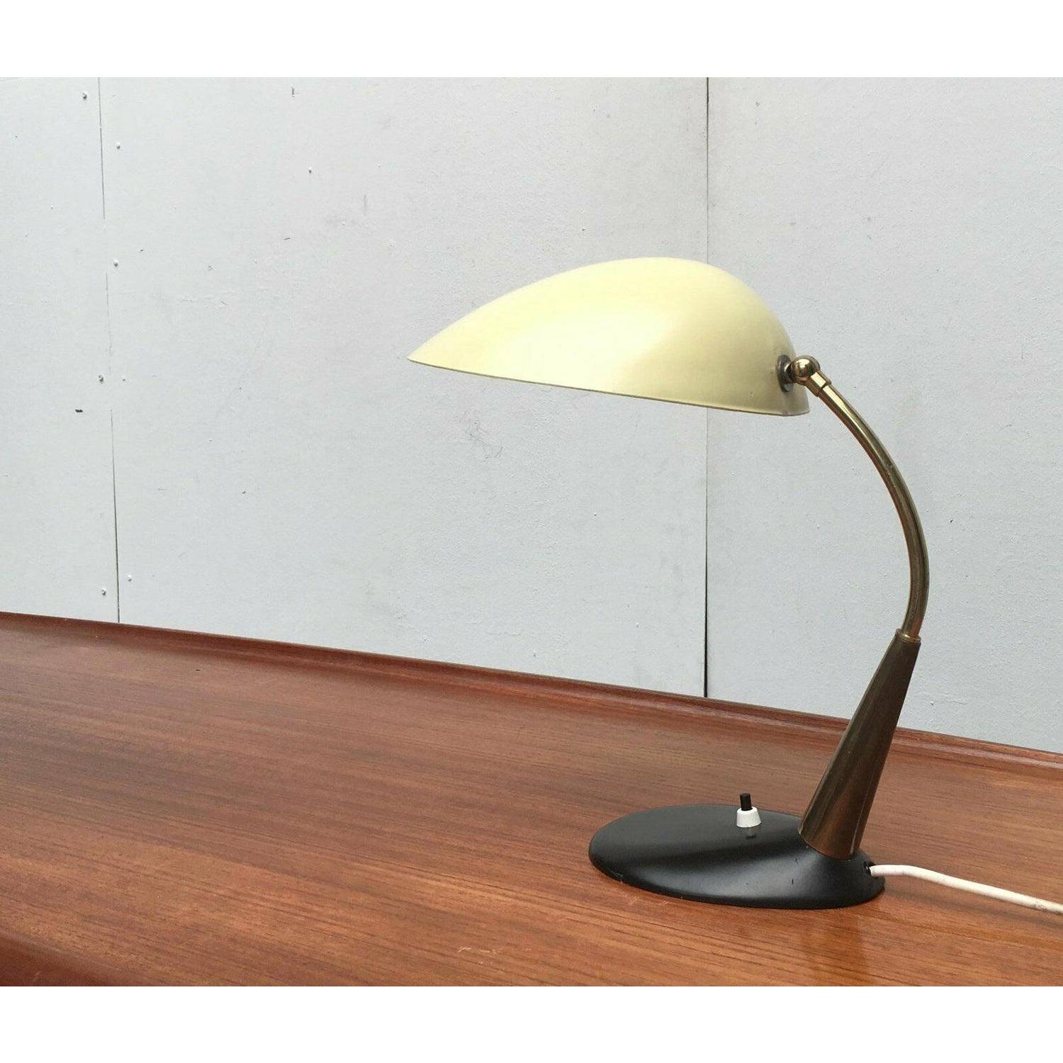 Metallo Lampada da tavolo tedesca di metà secolo in metallo di Cosack, anni '60 in vendita
