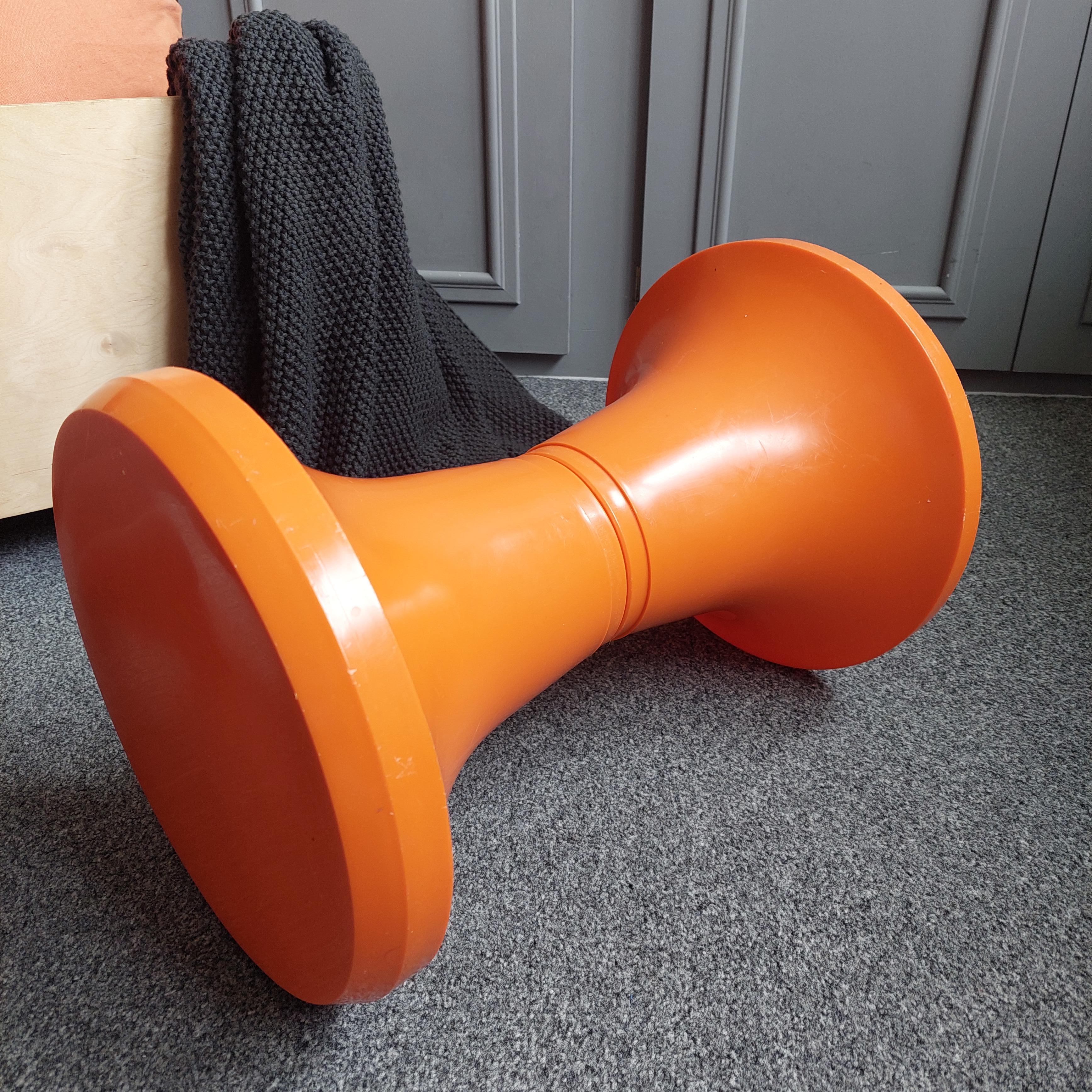 Mid Century German Tam Tam Style Stool Pop Art Space Age Vintage, 1960s 70s 5