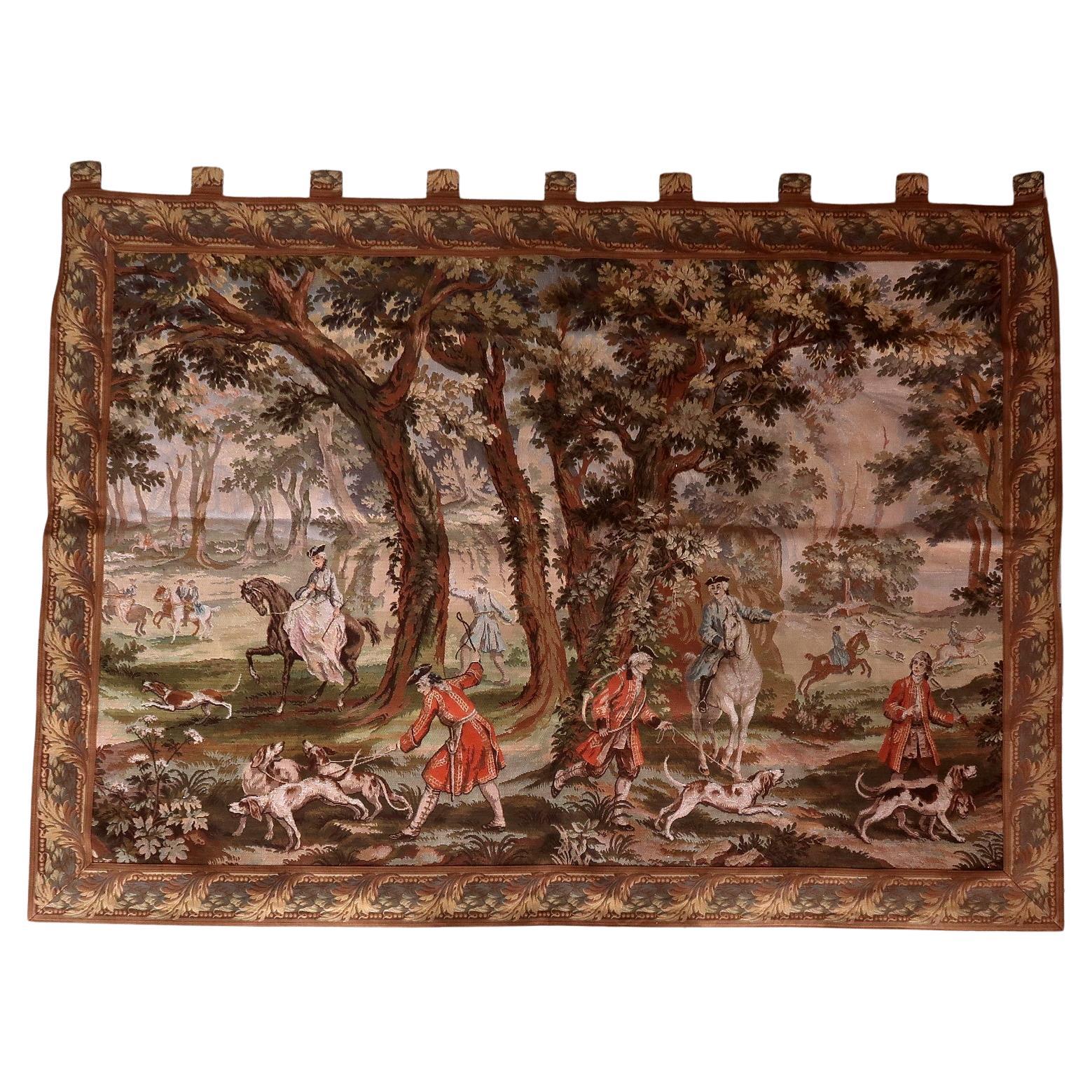 Tenture murale en tapisserie allemande du milieu du siècle 6.11
x 5.1
, années 1950 - 1C1181