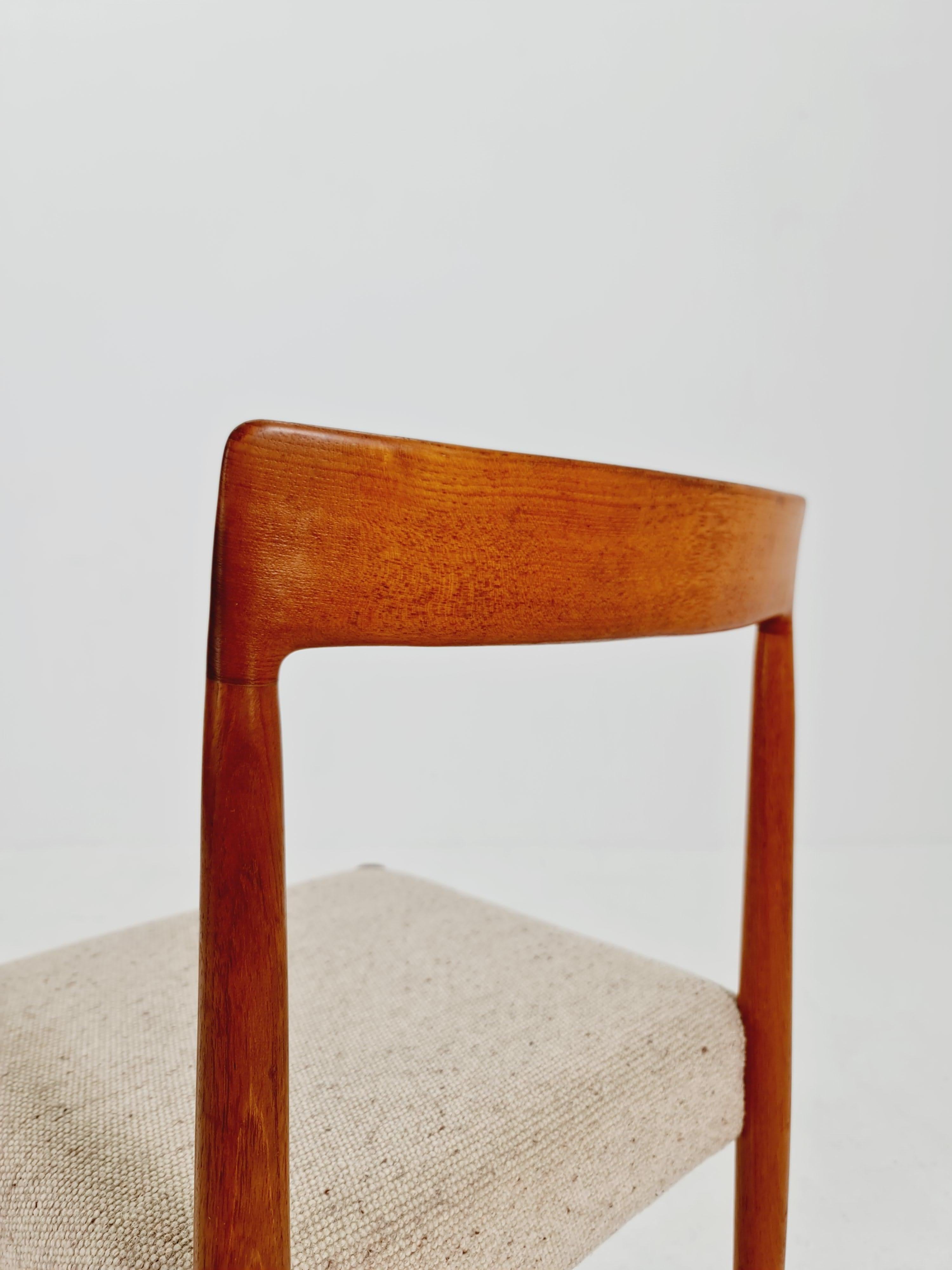 Mid century German Teak Dining Chair by Lübke, 1960s, set of 6 For Sale 9