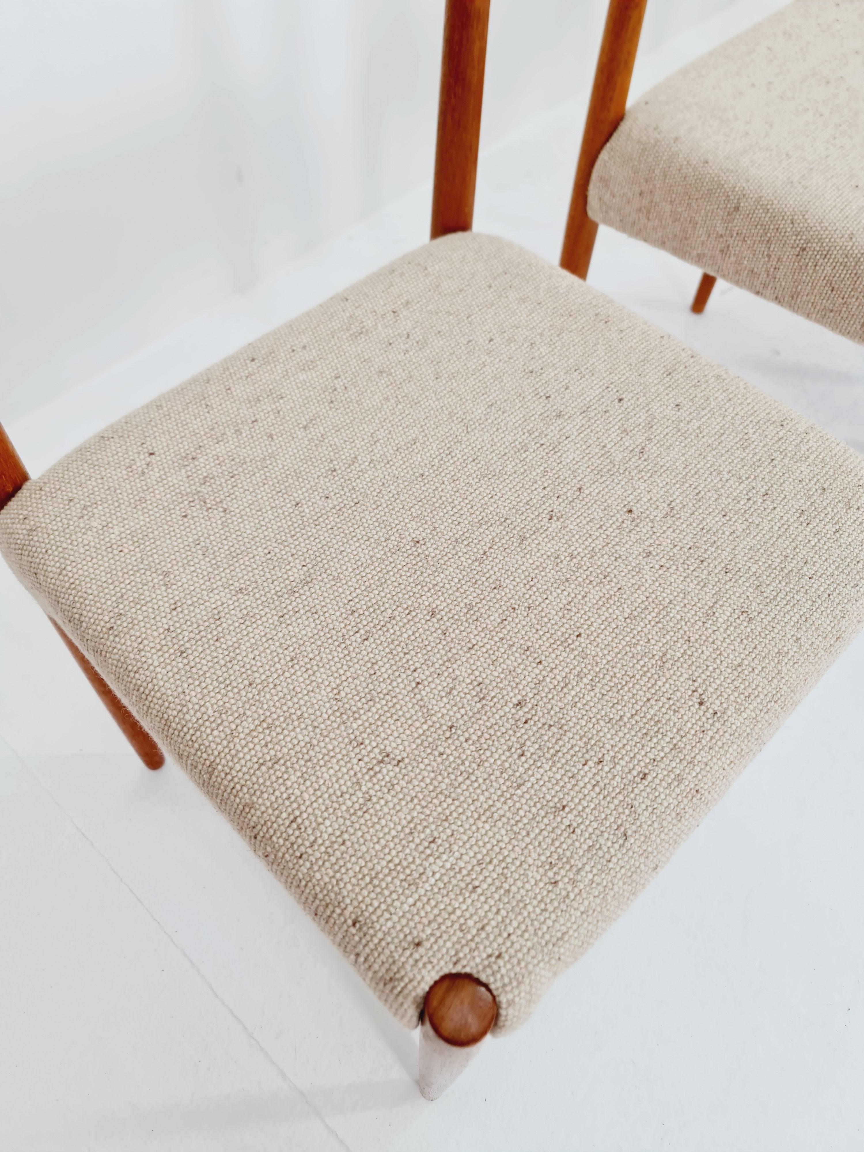 Mid century German Teak Dining Chair by Lübke, 1960s, set of 6 For Sale 3