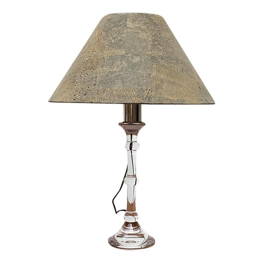 Deutsche Tiffany-Glas-Tischlampe aus der Mitte des Jahrhunderts von Ingo Maurer, 1960er Jahre