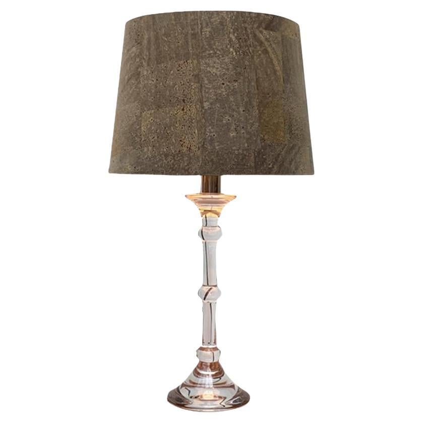 Deutsche Tiffany-Glas-Tischlampe aus der Mitte des Jahrhunderts von Ingo Maurer, 1960er Jahre