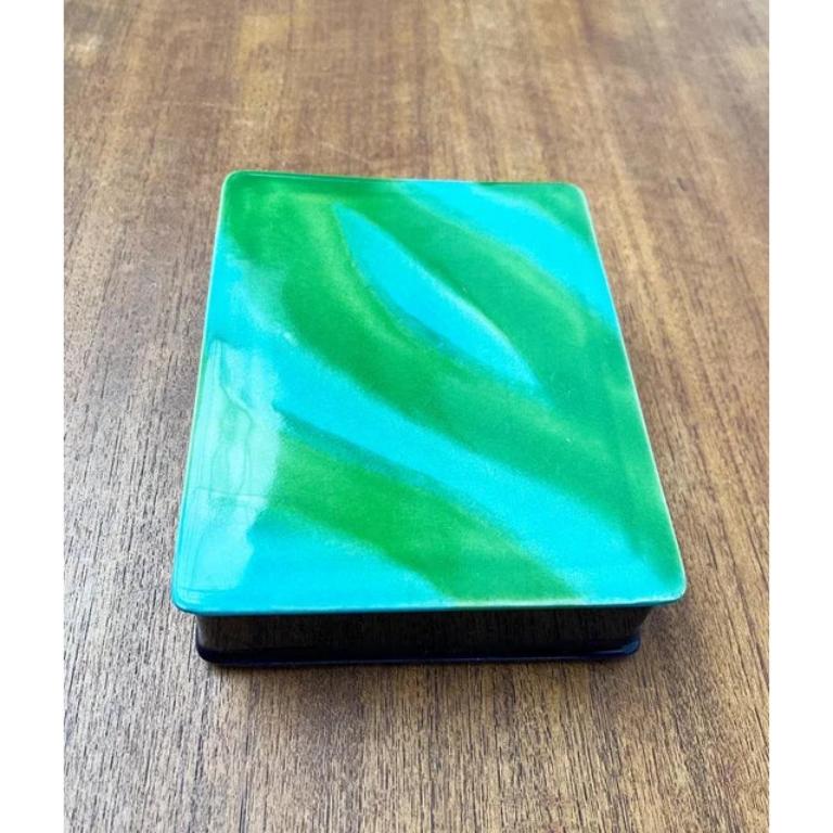 Caja de cerámica de coleccionista Tosca Sorena 4711 alemana de mediados de siglo con tapa, años 60 en venta 1