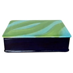 Caja de cerámica de coleccionista Tosca Sorena 4711 alemana de mediados de siglo con tapa, años 60