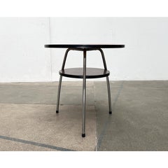 Deutscher röhrenförmiger Stahltisch aus der Mitte des Jahrhunderts von Mauser Werke Waldeck