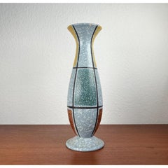Deutsche Vase aus der Jahrhundertmitte von Übelacker Keramik, 1960er Jahre