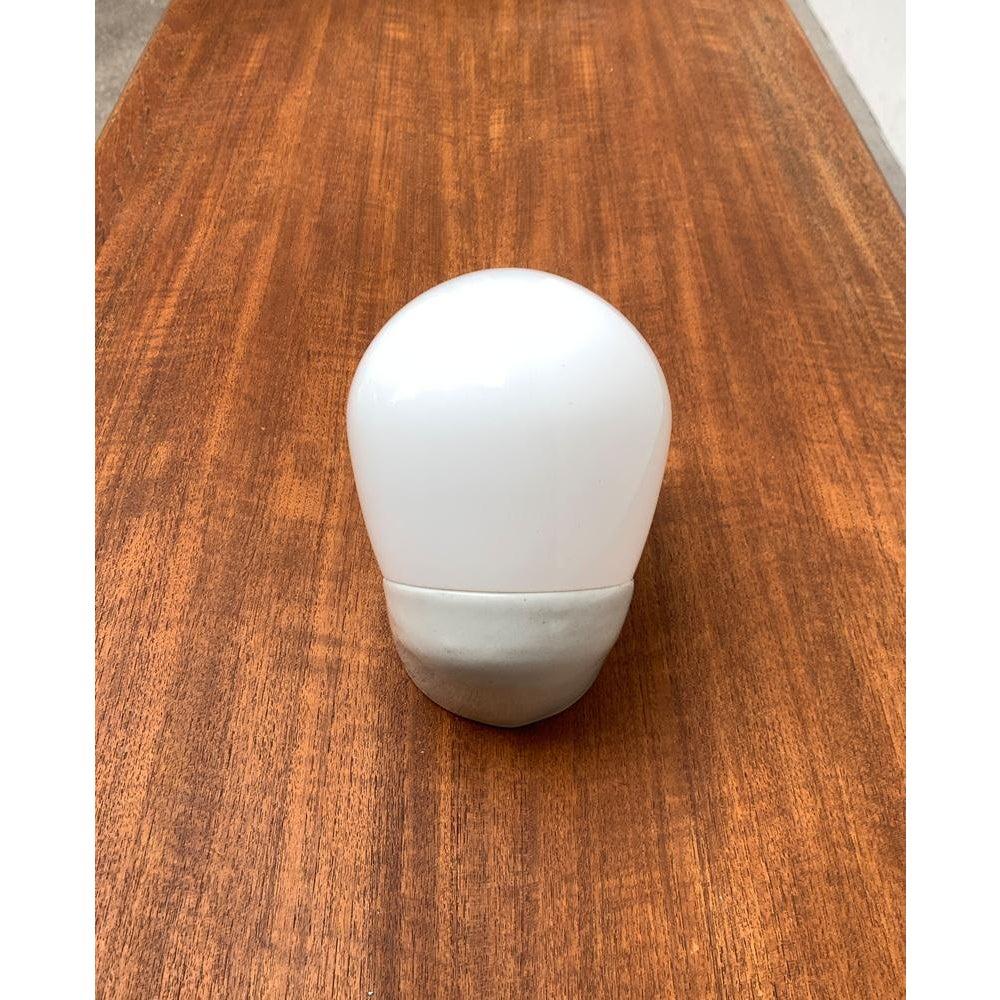 Mid-Century German Wall Lamp in Glass & Ceramic by Wilhelm Wagenfeld for Lindner For Sale 7