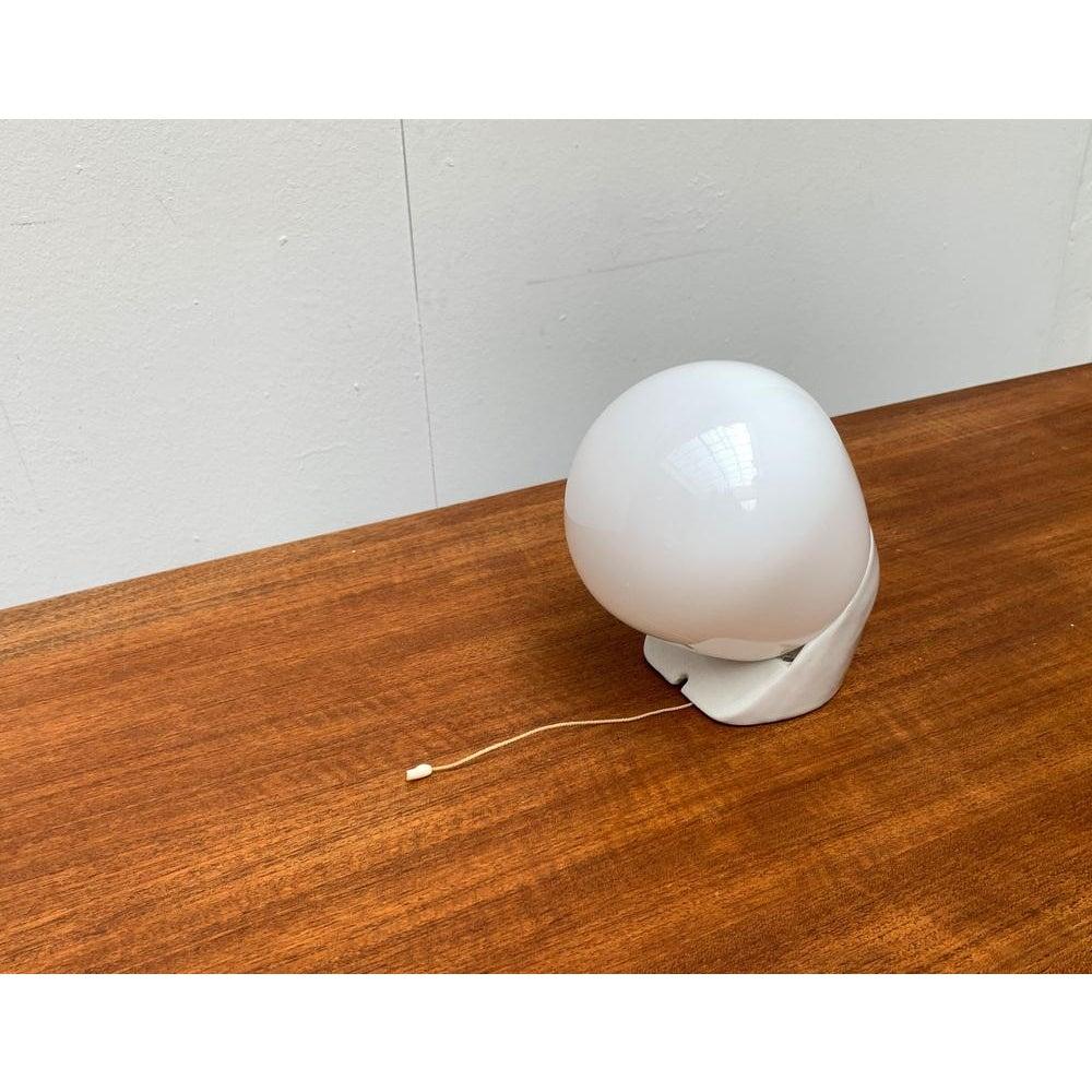 Mid-Century German Wall Lamp in Glass & Ceramic by Wilhelm Wagenfeld for Lindner For Sale 3