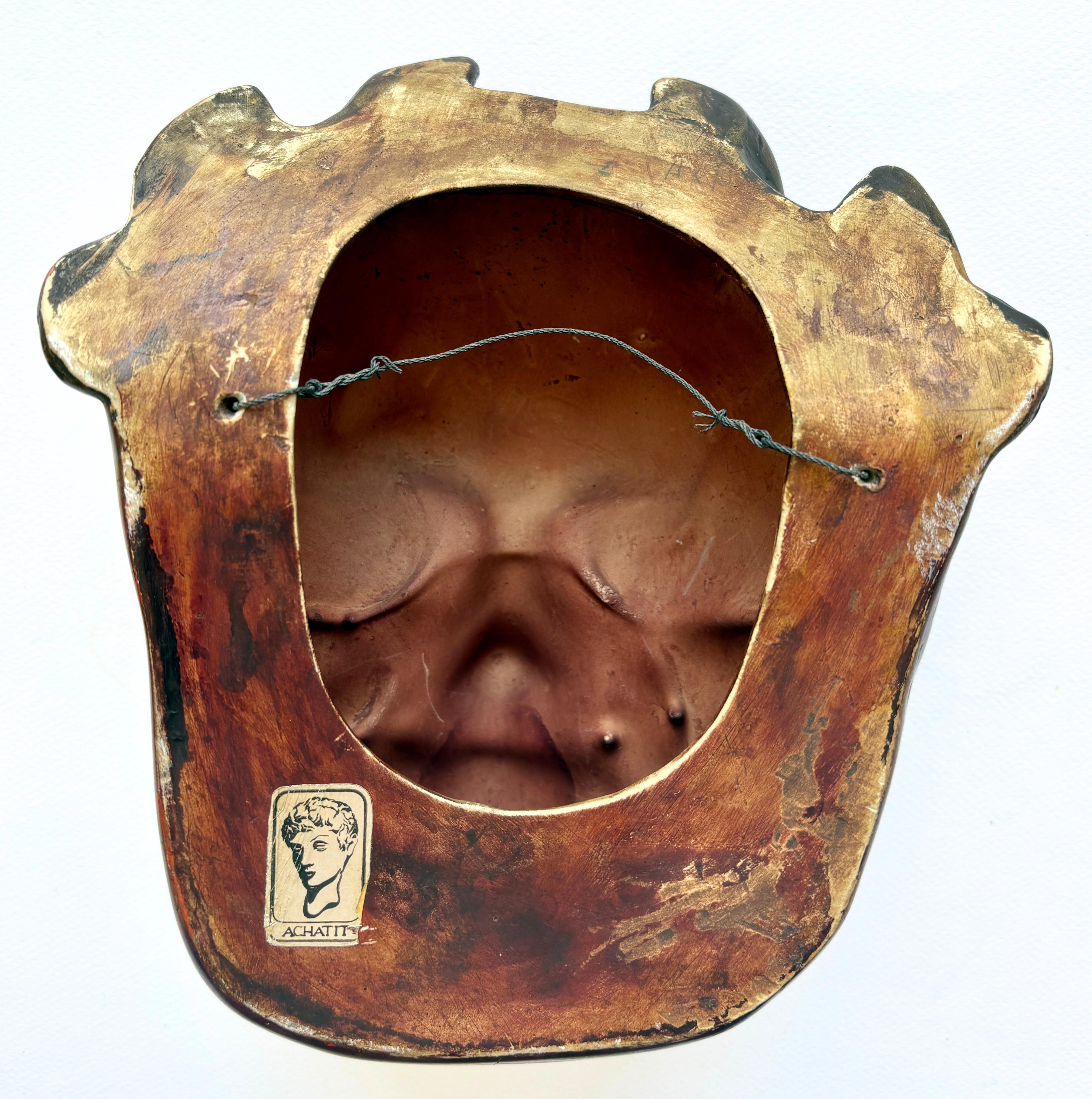 Deutsche Wandskulptur des Kaisers aus der Jahrhundertmitte von Achatit im Angebot 3