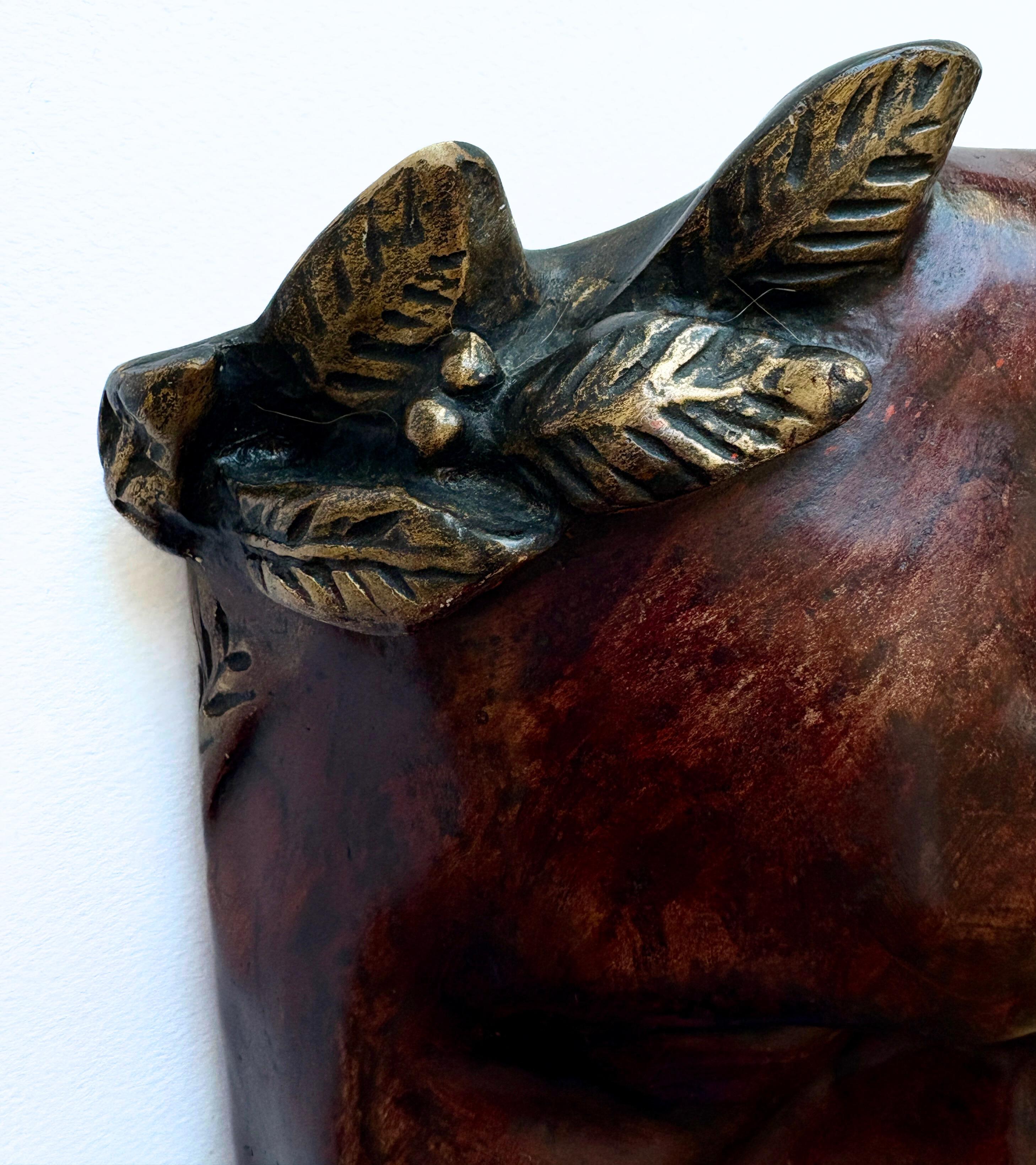 Deutsche Wandskulptur des Kaisers aus der Jahrhundertmitte von Achatit (Mitte des 20. Jahrhunderts) im Angebot