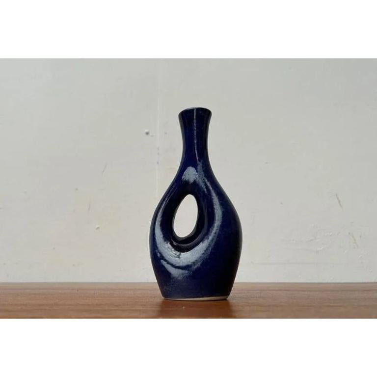 XX secolo Vaso WGP in ceramica West German Pottery di metà secolo con forma organica, anni '60 in vendita